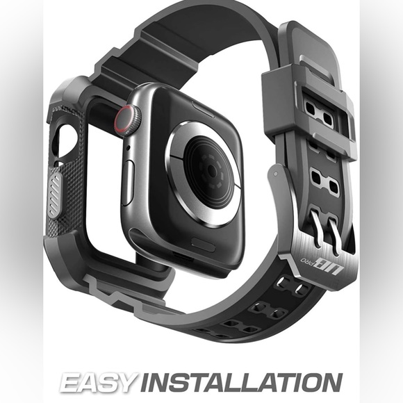 Rugged Protective Case w/Strap Bands Apple Watch Series 8/7/6/SE/5/4 [45/44mm] - Picture 5 of 7